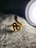 Elowen Gold Snake Statement Ring