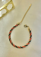 Vaelor Anti-Tarnish Stainless Steel Gold Plated Rope Bracelet