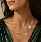 Daisy Chain Pearl Necklace