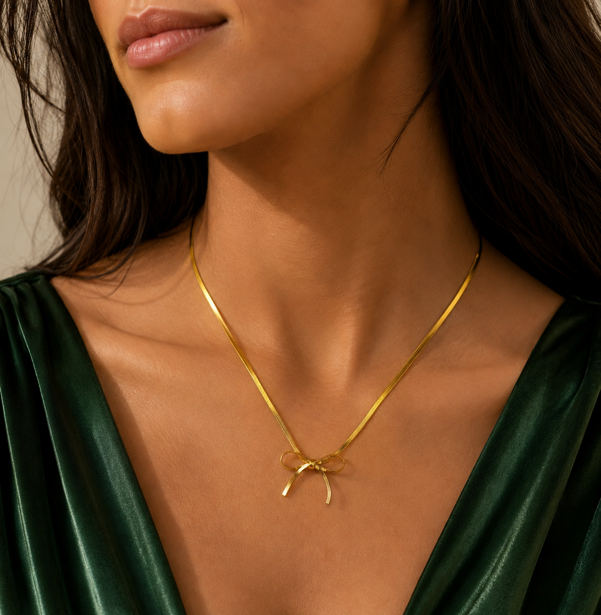 Celene Bow Necklace