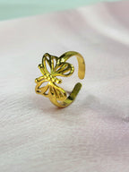 Calyra Gold Filigree Butterfly Open Statement Ring