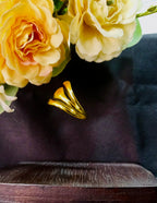 Orelia Gold Multi-Row Statement Ring