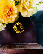 Serelith Gold Open Heart Statement Ring