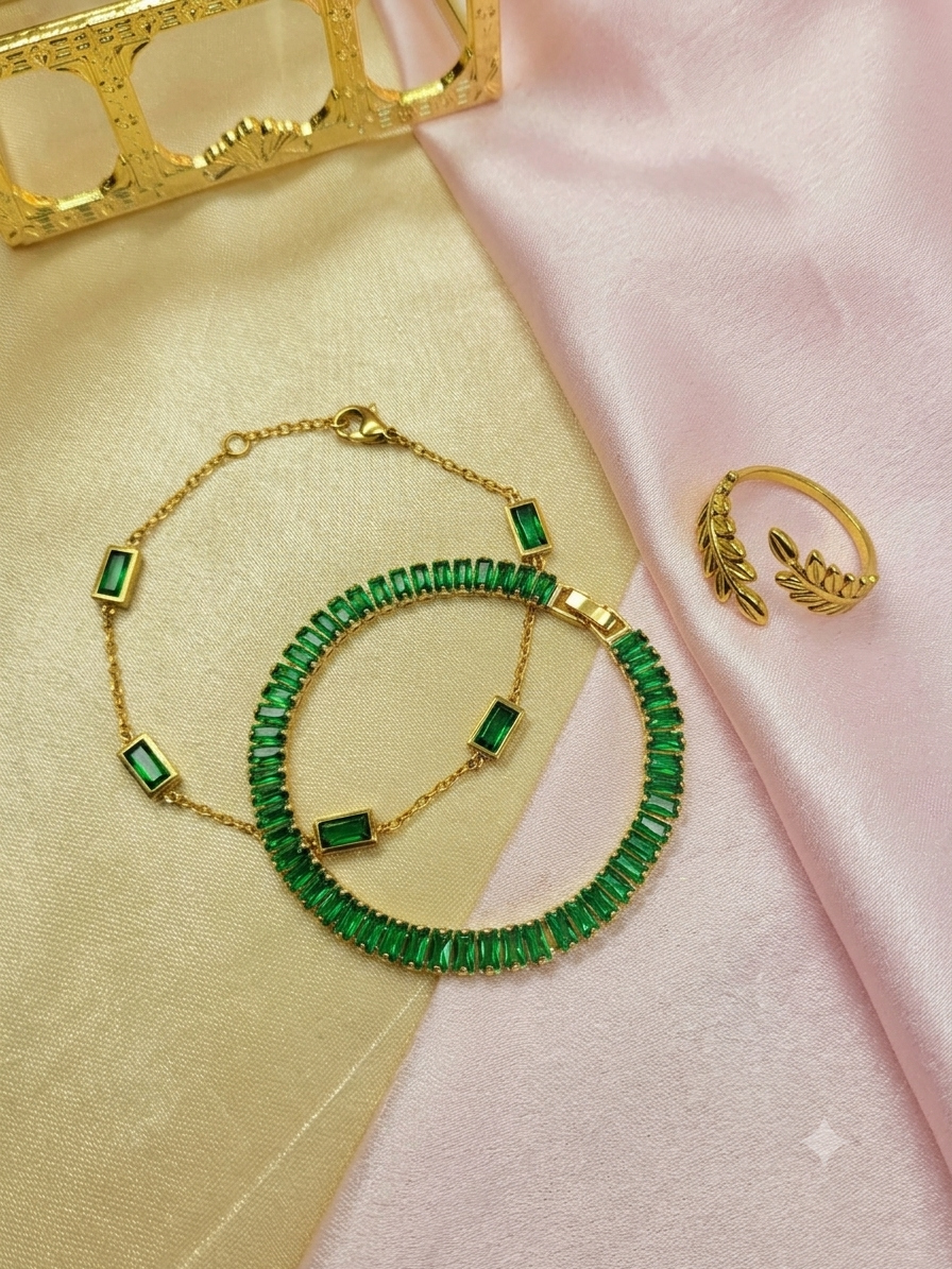 Emerald Glam Trio