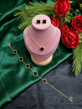 Clover Bloom Combo – Pendant Set & Bracelet